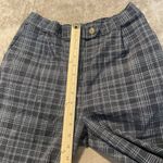 Cotton On Cotton:On Pants Womens 4 Plaid Flat Front Tapered Trousers Academia Gray Black Photo 4