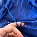 Morgan & Co. Blue Halter Prom Gown Size undefined Photo 10