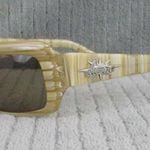 New Divine Eyewear Crush Tan Horn/Amber Sunglasses NWT Women's Photo 2