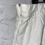 Gap  Skirt Womens 10 White Eyelet Gather Short Mini Lined Cotton Summer Spring Photo 3