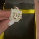 ✨Banger Cubic Zirconia Huggie Hoop Earrings in 10K Solid Gold✨ Gold Photo 8