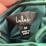 Lulus Lulu’s Make it Elegant Emerald Green Satin Strappy Maxi Dress Photo 6