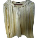 Generation Love Primrose Hoodie Small Butter Yellow Velvet NWT Women's Pullover Photo 8