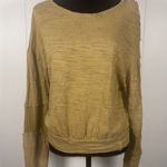 Free People  we‎ the free patchwork pullover yellow oversized xs sweatshirt Photo 0