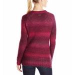 prAna Leisel Plum Gradient Striped Pink Cable Knit Long Sleeve Sweater Photo 7