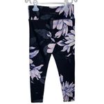 Calvin Klein  Purple Rain Printed High-Rise Fitness cropped Tights Leggings sz XS Photo 3