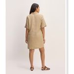 Everlane NWT The Linen Short-Sleeve Shirt Dress – Khaki – Size S Photo 1