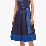 Kate Spade  NWT | Squid Ink Cotton Poplin Colorblock Shirt Dress | XXS Photo 0