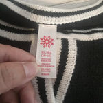 Christmas long sleeve button up cardigan women's size XL Black Photo 3