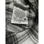 Altar'd State Altar’d State Plaid Shirt Women Small 3/4 Sleeve Button Up Tie Back Tunic Photo 5