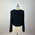 Free People Black Bell Sleeve V Neck Top Photo 4