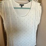 Willi Smith FINAL MARKDOWN  Cap Sleeve Embellished Tee xl Photo 0