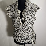 Ralph Lauren Polo Ralph‎ Lauren CREAM/BROWN Women's Floral Cardigon Top, US 14 Photo 0