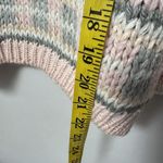 Vtg 80s Sweater Pink Chunky Knit Mock Pastel Crop Cottagecore Grandma Preppy M Size M Photo 5