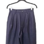 Y'S YOHJI YAMAMOTO Pleated Wool Trouser Sz S Blue Photo 3
