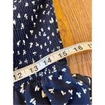 1. State  navy dotted smocked waist jumpsuit ruffle sleeve large Photo 8