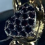 Gold Silver Tone Angel Brooch Holding Heart Accent Christmas Christian Religious Photo 5