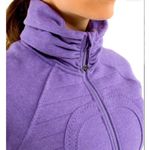 Lululemon Calm & Cozy Jacket Heathered Winter Orchid /Deep Zinfandel Size 4 Photo 4