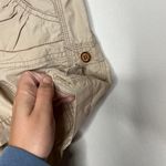 American Vintage vintage Y2K 2000s retro Tan & cream cargo shorts with pockets and button details Photo 3