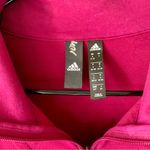 Adidas Pink magenta logo print half zip sweatshirt sweater long sleeve top Photo 9