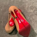 Christian Louboutin #133  Patent Leather Nude Pumps Photo 7