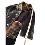 Vintage 60’s Borgana By Fairmoor Faux Fur Double Breasted Mid Length Coat Black Size M Photo 8