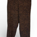 J.Crew Brown Animal Print Casual Jogger Pants Womens 8 Jamie Style Pull On Photo 0