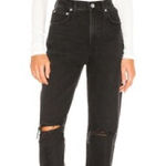 AGOLDE  CHERIE HIGH RISE STRAIGHT‎ JEANS BLACK Photo 0