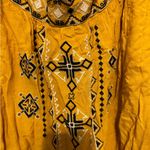 Flying Tomato yellow embroidered on and off shoulder blouse size large Photo 1