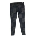 Kill City Womens Junkie Fit Black & Gray Checkered Skinny Jeans Goth Size 27 Photo 1