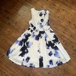 Lulus Lulu’s Seeing Chic floral blue v-neck fit & flare S skater dress Photo 4