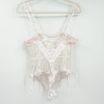 Free People FP Intimately Womens Coquette Sweet Cheeks Lace Thong Bodysuit M Photo 11