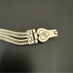 Brighton Retired OP Art Silver Heart Motif Multi-Strand Link Bracelet 40g. Photo 10