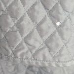 Hilary Radley ‎ Black Lightweight Quilted Button Up Jacket Coat L Photo 4