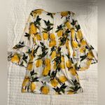 Blue Island  lemon print swim coverup Photo 3