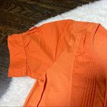 Martin + Osa Orange 100% Supima Combed Cotton Short Sleeve Button Top Size XS Photo 3