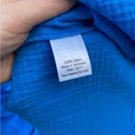 Sonoma NWT  size large blue gauzy tie waist quarter sleeve dress midi Photo 5