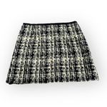 Milly  of New‎ York Mini Skirt Women's 6 Black White Wool Houndstooth Flat Front Photo 1