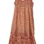 Anthropologie  Babydoll Sweetheart Maxi Dress Floral Eyelet Cut Out Hem Sz XL NEW Photo 0