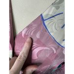 Vintage 80s Argenti 100% Silk Pink Jacquard Midi Long Photo 6