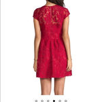 DOLCE VITA Windsor Red Organza Lace Sweetheart Mini‎ Dress Photo 3