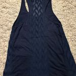 Lucky Brand  Navy Racerback Sleeveless Top Size M Photo 3