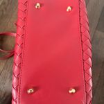 Urban Expression Urban Expressions Kristie Red Woven Satchel, vegan leather Photo 2