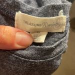 Treasure And Bond Blue Short‎ Sleeve Crew Neck Ruched Midi Dress Size Medium Photo 3