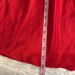 Vintage Val Mode Lingerie Red Slip Short One Size Slit 80s 90s Medium Photo 6