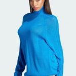 Adidas NWT $150 Blue Version Knit Sweater Turtleneck Color Bluebird Med… Photo 2
