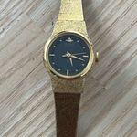 Seiko Vintage Ladies Watch Black Dial Gold-Tone Case, Hands Bracelet New Battery Photo 1