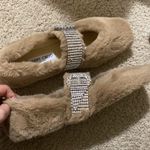 Jimmy Choo  Krista Crystal Mary Jane Faux Fur Flat Photo 4