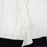 White House | Black Market NEW black white colorblock Tie-Detail Jumpsuit, 8 Photo 9