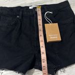 Reformation  Black Denim Shorts Size 25 NWT Photo 6